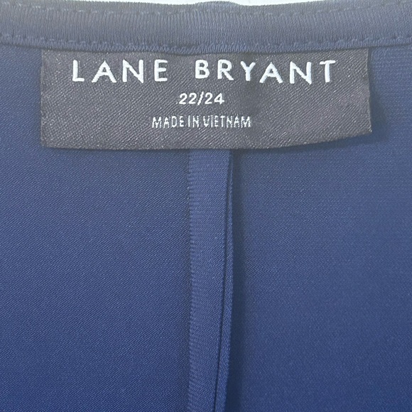 Navy blue Lane Bryant faux wrap dress, size 22/24. - Picture 3 of 6